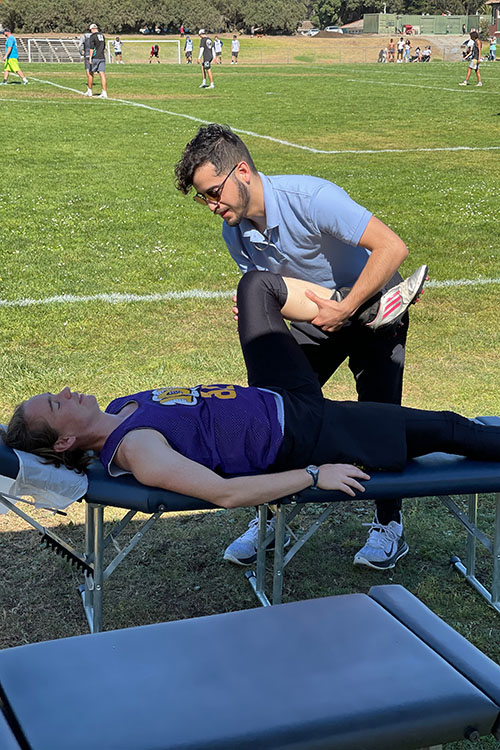 Chiropractor San Francisco CA Jake Casterjon With Patient Chiropractor San Francisco CA Jake Casterjon With Patient